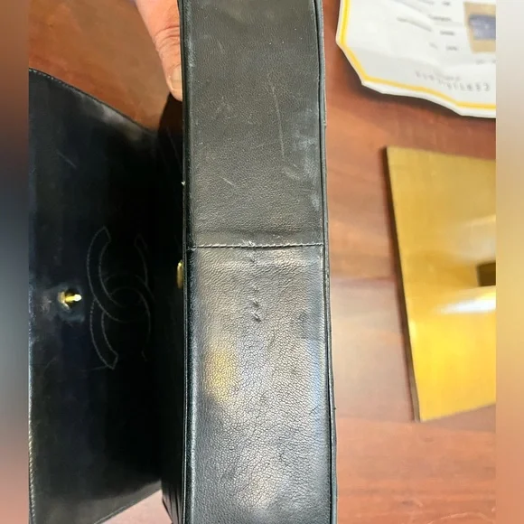 Vintage 1980’s Channel Diagonal Quilted Shoulder Bag with COA - Picture 10 of 16